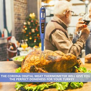 Corona Digital Meat Thermometer Instant Read That’s Easy to Use - Meat Thermometer Fork Fast and Accurate