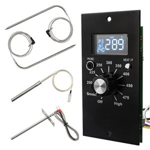 replacement for pit boss digital temperature controller kit,compatible with pit boss wood pellet grills,with meat probe,temperature sensor,hot hod.