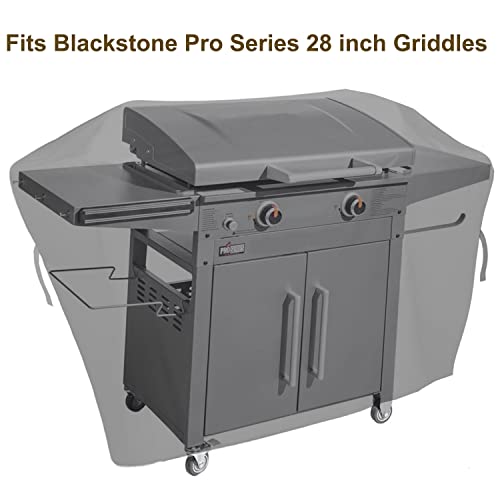 Blackhoso Grill Cover for Blackstone 28" Griddle 5483 600D Heavy-Duty Weather Resistant Grill Cover Blackstone with Hood