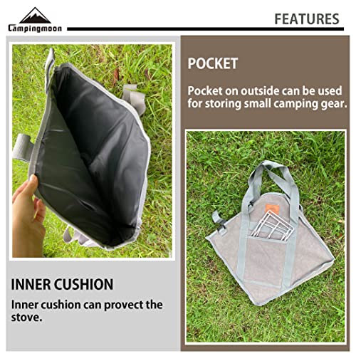 CAMPINGMOON Carrying Storage Bag for Large Size Grill B-045