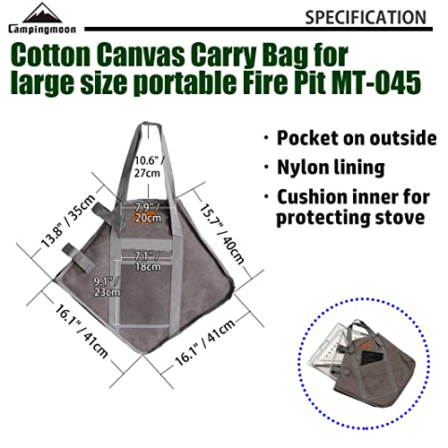 CAMPINGMOON Carrying Storage Bag for Large Size Grill B-045