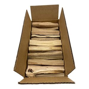 pizza oven wood naturally-cured white oak ~6-inch mini logs/splits for portable pizza ovens and tabletop stoves 7+ pound box ~450 cubic inches