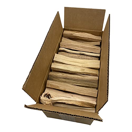 Pizza Oven Wood Naturally-Cured White Oak ~6-Inch Mini Logs/Splits for Portable Pizza Ovens and Tabletop Stoves 7+ Pound Box ~450 Cubic Inches