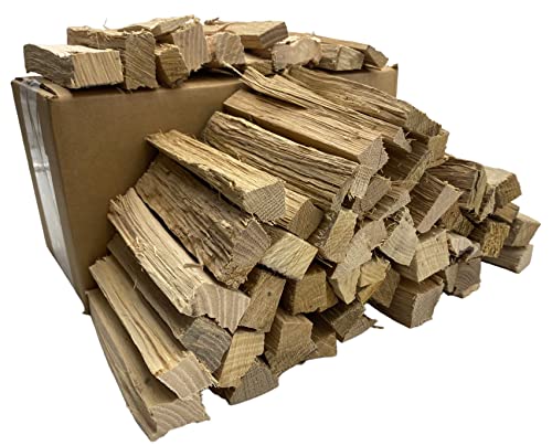 Pizza Oven Wood Naturally-Cured White Oak ~6-Inch Mini Logs/Splits for Portable Pizza Ovens and Tabletop Stoves 7+ Pound Box ~450 Cubic Inches