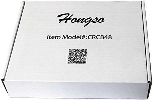 Hongso CRCB48 Ceramic Briquettes Grill Bricks Replacement for Lynx L27, L30, L30PSP, L36, L42, L54, L5430, L54PS, LBQ27, LBQ36 and Other Gas Grill, 48-Piece Barbecue Briquettes Gas Grill Stones