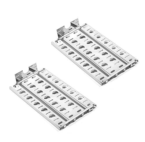 DcYourHome Stainless Steel Heat Plates for Lynx Gas Grill Models,16 7/8" x 9 1/2" Briquette Grill Heat Shield Replacement Parts for Lynx L27, 36,36F,48, LBQ27RE, L54R (2 PCS)