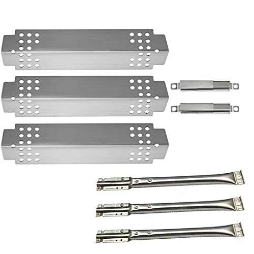 Htanch SN1161(3-Pack) SA6781 (3-Pack) 15 1/16" Stainless Steel Heat Plate and Burner Replacement for Gas Grill Models Charbroil 463722313, Charbroil 463722314 and Charbroil 463742111