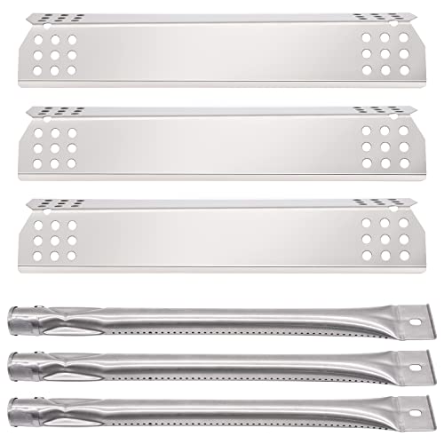 Aibabcue Grill Replacement Parts for Grill Master 720-0737, Nexgrill 720-0737 Grill Model, Stainless Steel Heat Plate Shield Tent, Gas Grill Burner for Tera Gear 780-0390, Grill Master Parts 720-0737
