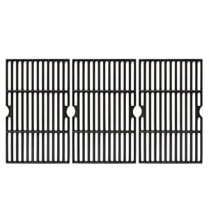 hisencn grill grates replacement for dgf510sbp, dgf510ssp, dgf510ssp-d, uniflame gbc1059wb, gbc1059we-c, cast iron cooking grid for backyard grill by12-084-029-98 and other gas grill models, 16 1/4 in