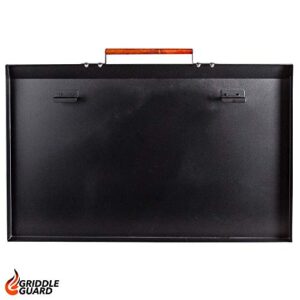 GriddleGuard Hard Cover Lid for Members Mark 36" 4-Burner Griddle - Made in USA (Black Aluminum)