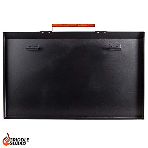 GriddleGuard Hard Cover Lid for Members Mark 36" 4-Burner Griddle - Made in USA (Black Aluminum)