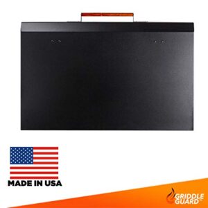 GriddleGuard Hard Cover Lid for Members Mark 36" 4-Burner Griddle - Made in USA (Black Aluminum)