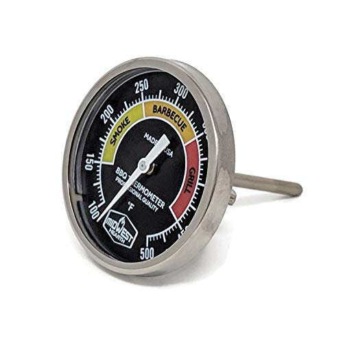 Midwest Hearth Professional BBQ Grill Thermometer (2" Dial)