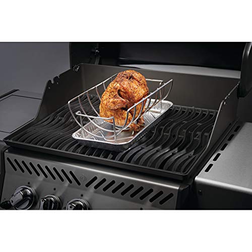 Napoleon 56019 3 in 1 Roasting Rack Grill Accessory, Stainless Steel