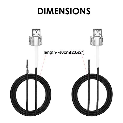 Uniflasy Push Button Grill Ignitor 2 Outlet Electronic Igniter kit for Charbroil Advantage 463343015, 463344015, 463240015, 463344116, Performance 463347017, 463673017, Commercial 463242716