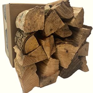 Carolina Cookwood Pecan Smoking Wood Logs for Wood Fired and Charcoal Smoker Grills - Large 6-in. Hardwood Splits, 12-17 lbs, 675 cu. in. Naturally Cured Smoker Wood