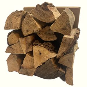 Carolina Cookwood Pecan Smoking Wood Logs for Wood Fired and Charcoal Smoker Grills - Large 6-in. Hardwood Splits, 12-17 lbs, 675 cu. in. Naturally Cured Smoker Wood