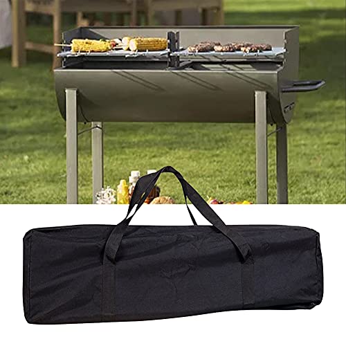 EKDJKK Waterproof BBQ Tools Carry Bag, Portable BBQ Tool Storage Bag, Thick Oxford Cloth, Outdoor BBQ Grill Accessories Bag for Camping Picnic Trip (L 62x13x24cm)