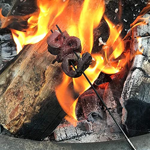 Campfire Forks 41 L Cast Iron Cooking Marshmallow Roasting Cookware for Families Scouts Hotdog Hot Dog Weenie (4 Pack)