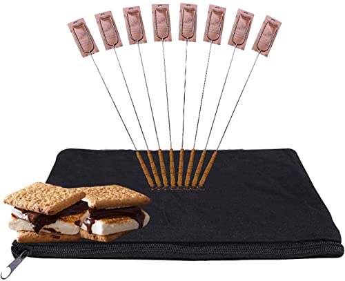 Campfire Forks 41 L Cast Iron Cooking Marshmallow Roasting Cookware for Families Scouts Hotdog Hot Dog Weenie (4 Pack)