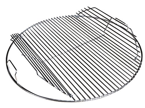 GRILLVANA 22 Inch 201 Stainless Steel Hinged Grilling/Cooking Replacement 22” grill grate - Compatible with Weber 22" Charcoal Grills - Kettle Charcoal BBQ Grilling Accessories