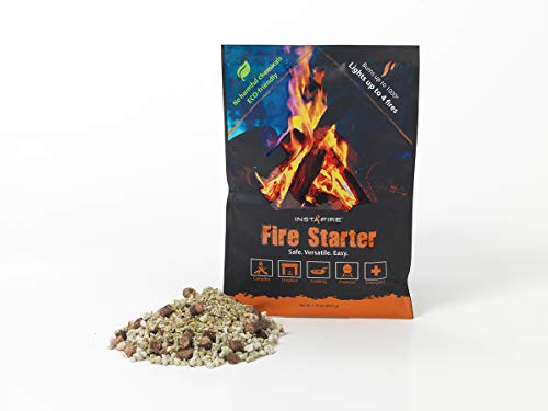 (8 Packs) Insta-Fire Fire Starter Emergency Fuel Eco-Friendly Granulated Bulk Excellent for Camping, Hiking, Fishing, and Other Outdoor Activities - As seen on Shark Tank!