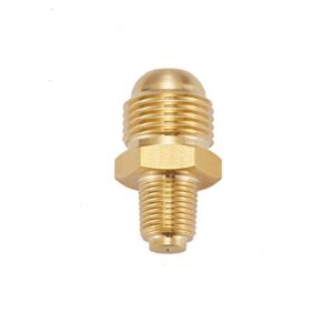 Litorange 3 PCS Propane Orifice Connector Brass Tube Fitting 3/8" Flare x 1/8" MNPT, Turkey Fryer Parts,For Propane Gas