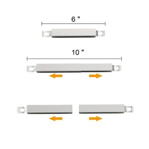 Grilling Corner Replacement Kit for Charbroil Classic 280 2-Burner/360 3-Burner Gas Grill,Adjustable Heat Plates,Burners and Crossover Tube Repair for Charbroil 463672717, 463672817(2-Pack)