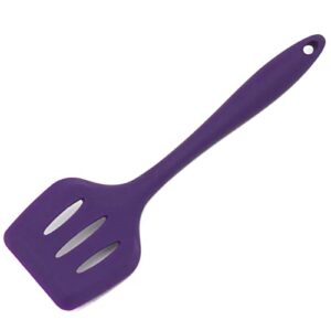 chef craft premium silicone turner/spatula, 11.75 inch, purple