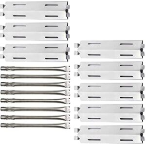 Hisencn Grill Replacement Parts for Members Mark GR2039201-MM-00, 17 inch Heat Plates, Grill Burners Replacement for Bakers and Chefs ST1017-012939 SAMS Club and Grill Chef BIG-8116, Uniflame (8 Pack)