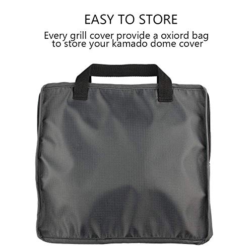 29” Kamado Dome Grill Cover for Large Big Green Egg or Kamado Classic Joe in Built-in Or Island,L BGE Accessories Waterproof Outdoor Grill Cover