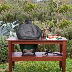 29” Kamado Dome Grill Cover for Large Big Green Egg or Kamado Classic Joe in Built-in Or Island,L BGE Accessories Waterproof Outdoor Grill Cover