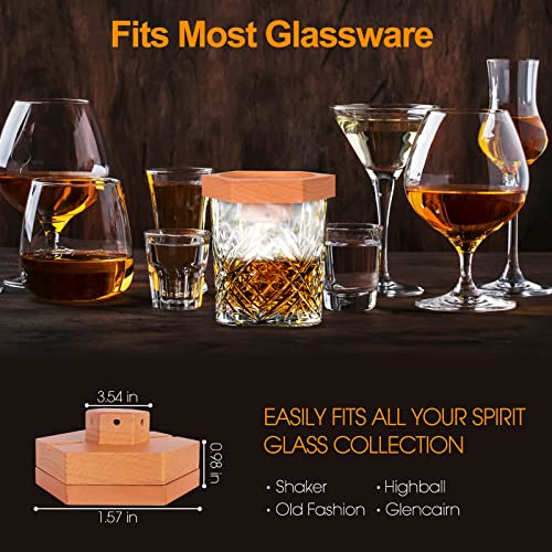 Cocktail Smoker kit with Torch for Old Fashioned Cocktail Whiskey Bourbon, Premium Drink Smoker Infuser Kit with 4 Flavored Smoking Wood Chips, Smoke Gifts for Men, Whisky Lovers (No Butane)