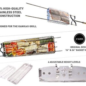 Kanka Grill 100% Stainless Steel Basket. Cook Any Food!