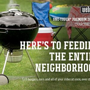 Weber Original Kettle Premium 26 Inch Charcoal Grill, Black