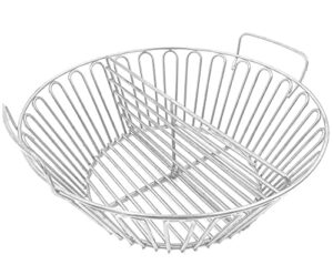 zbxfcsh 13.5'' charcoal ash basket fits for large big green egg grill, kamado joe classic, pit boss, louisiana grills,primo kamado grill and other grills.