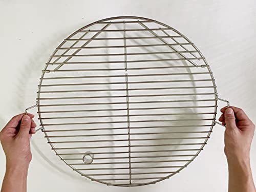 ZHOUWHJJ BBQ Stainless Steel 19.5 Inches Round Cooking Grate Cooking Grid Fit for Akorn Kamado Ceramic Grill and Other Grills