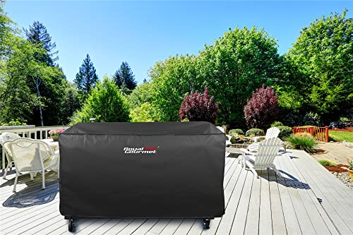 Royal Gourmet CR6008 60" Grill Cover, Durable Oxford Polyester Outdoor BBQ Cover for Flat Top Griddle, Water Resistant, Weather Protection, Black