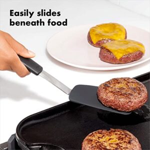 OXO Good Grips Small Silicone Flexible Turner Black & Good Grips Silicone Flexible Omelet Turner