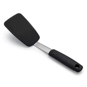 OXO Good Grips Small Silicone Flexible Turner Black & Good Grips Silicone Flexible Omelet Turner