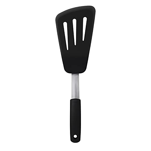 OXO Good Grips Small Silicone Flexible Turner Black & Good Grips Silicone Flexible Omelet Turner