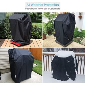 Unicook 2 Burner Grill Cover 32 Inch, Heavy Duty Waterproof Small BBQ Cover, Fade Resistant Gas Grill Cover, Fit Grills with Both Side Tables Down for Weber Char-Broil Nexgrill KitchenAid and More