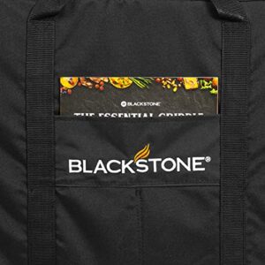 Blackstone 1723 Tabletop Griddle Carry Bag Fits 22 Inch Portable BBQ Grill Travel-600D Heavy Duty Weather Resistant Cover, 22 Inch, Black