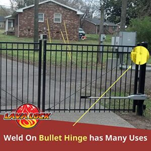 ONE 6" Bullet Hinge Steel Body & Pin, Brass Bushing & Grease Zerk 49753