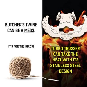 Turbo Trusser for Chicken I As Seen on Shark Tank I Cooks Evenly & Makes Meat Juicier I Easy-to-Use & Dishwasher Safe I for Ovens, Smokers, Roasters, Grills, Rotisseries, Air Fryers & Deep Fryers