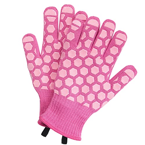 BBQ Gloves Women Oven Mitts: 932°F Heat Resistan Gloves - Grill Gloves for Kitchen Cooking Pot Holders