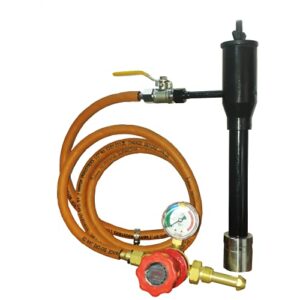 propane single burner (ms) for propane forge and melting furnace blacksmith tool pack includes valve, hose & regulator