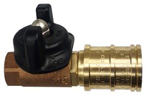 m.b. sturgis inc. 1/2" ball valve quick disconnect (natural or lp gas)~ made in usa ~