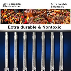 Plowo Stainless Steel Burner Replacement for Gas Select Ducane 3100, 3200, 3400, 4100, Affinity 3073101, Affinity 31421001 Grill Models, BBQ Heavy Duty Performance Pipe Burner Tube, 4-Pack, 18" x 1"