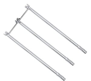 shengyongh ss7506 29 inches stainless steel burner tubes set for weber 7506 genesis i - iv, genesis platinum i & ii, genesis platinum b/c, genesis gold b/c gas grill (with side control panel)